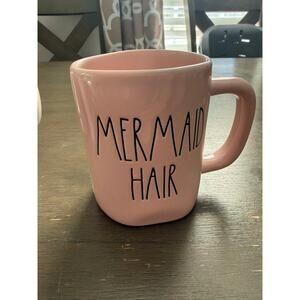 Rae Dunn Mermaid Hair don’t Care ceramic mug Excellent